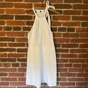 Express Tie-neck Halter Dress in White, size 4